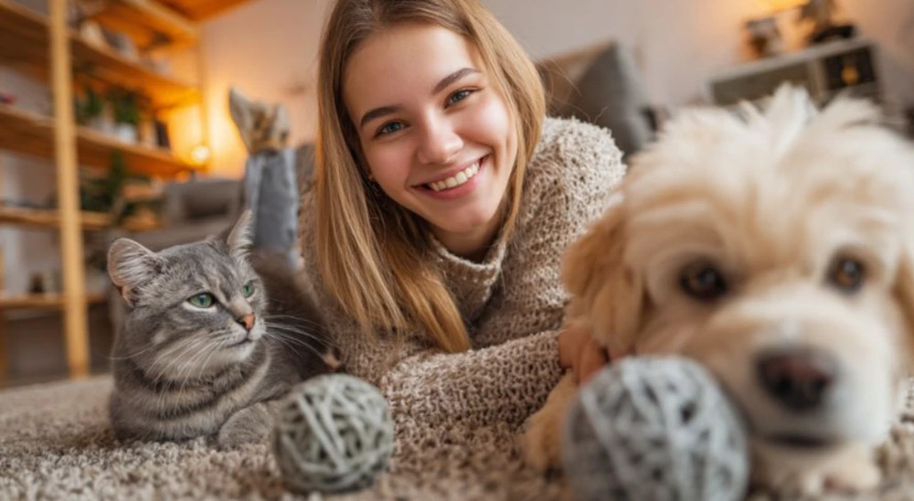 Игра без риска: как весело и безопасно общаться с котами и собаками