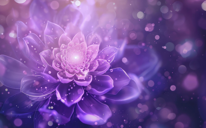 Значення фіолетового кольору аури в жінки або чоловіка згідно з езотерикою